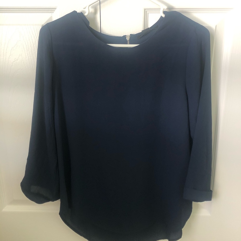 navy blue blouse